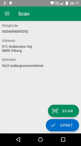 Renomatic Tag Scanner Screen 2