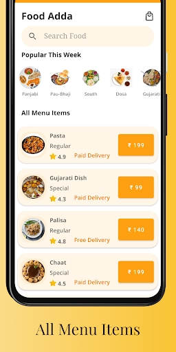 FoodAdda:Fast Grocery Delivery Screen 2