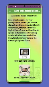Anna Bella photo frame Guide