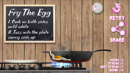 Fry The Egg - Physics Cook Sim