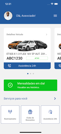 Android application Zelar Proteção Veicular screenshort