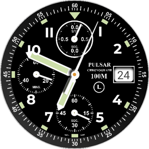 Chronograph V657 watch face Logo