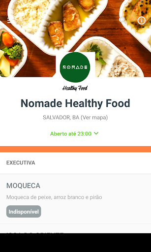Android application Nomade Healthy Food screenshort