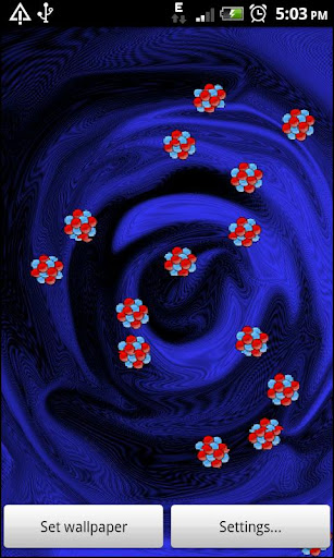 Atom Live Wallpaper Screen 3