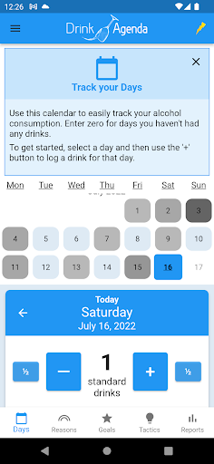 Android application Drink Agenda screenshort