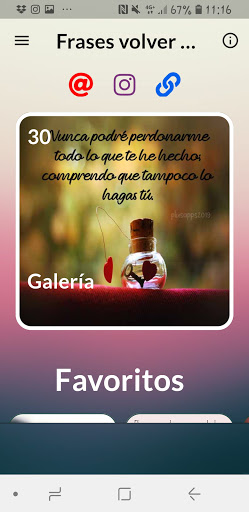 Android application VOLVER CON MI EX, CONVENCERLE screenshort