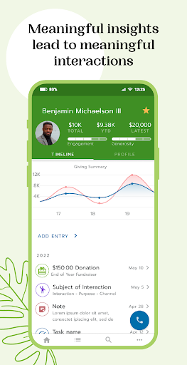 Android application Bloomerang screenshort
