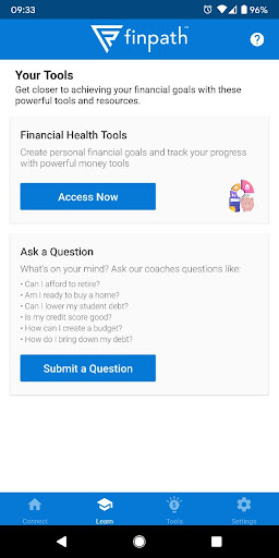 Android application FinPath screenshort