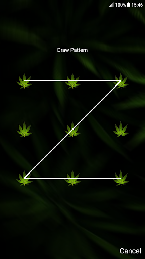 Weed Rasta Pattern Lock Screen Screen 2