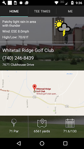 Whitetail Ridge Golf Tee Times Screen 2