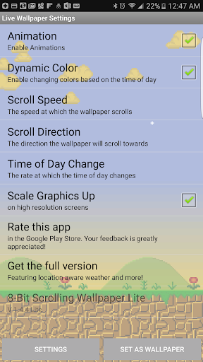 8-Bit Scrolling Wallpaper Lite