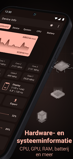 Apparaatinfo: Systeem- en CPU