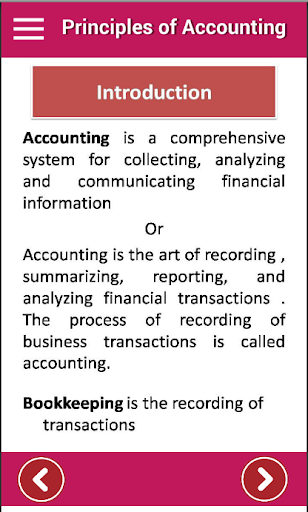 Android application Principles of Accounting - Stu screenshort