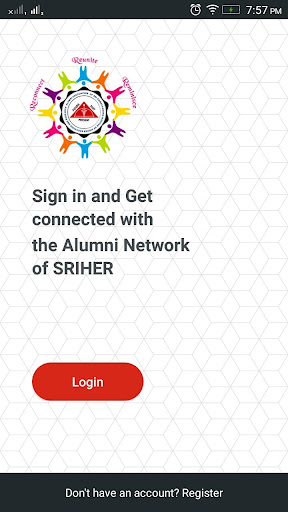 Android application Alumni Association of SRIHER screenshort