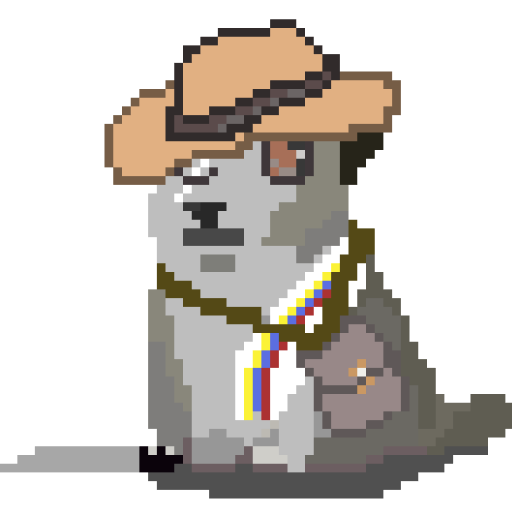 Perrito Paisa (Pixel art) logo