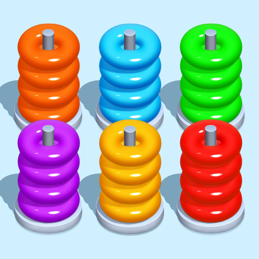Hoop Stack Puzzle - Color Sort - Stack Sort Puzzle