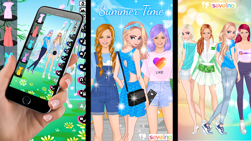 Android application Lovely sisters dress up game screenshort
