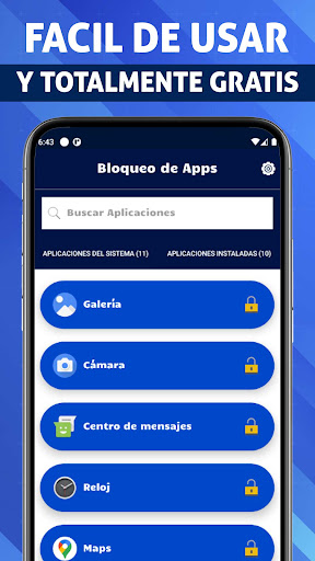 Android application WLOCK Bloqueo de Aplicaciones screenshort