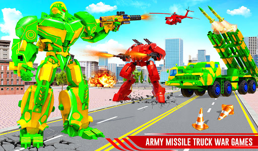 US Army Robot Missile Attack: Truck Robot Games 32 screenshots 11