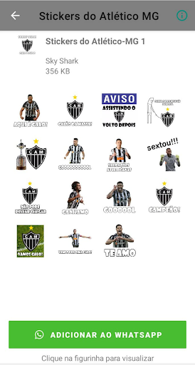 Sticker Engraçados Atlético-MG Screen 2
