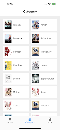 Android application Novel Read screenshort