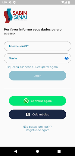 Android application Sabin Sinai screenshort