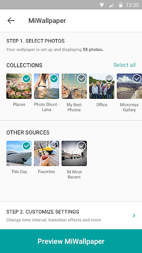 MiGallery Screen 3