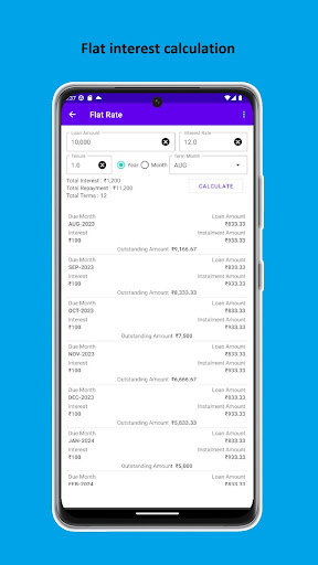 Interest Calculator Screen 2