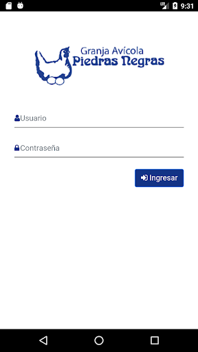 Android application Avícola Piedras Negras screenshort