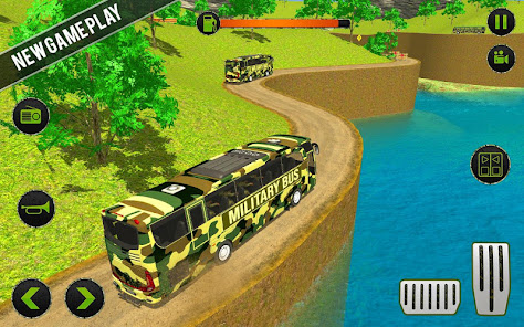 Army Soldier Bus Driving Games APK-MOD(Unlimited Money Download) screenshots 1