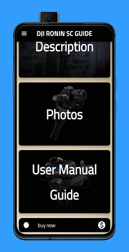 Android application DJI RONIN SC GUIDE screenshort