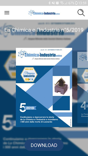 Android application La Chimica e L'Industria screenshort