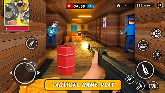 เกมยิงปื่นไม่ใช้เน็ตเกมส์ตำรวจ