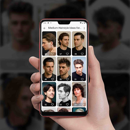 Medium Hairstyle Ideas for Men screenshot 13