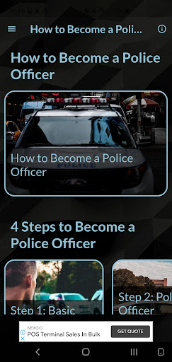 Android application How to Become a Police Officer screenshort