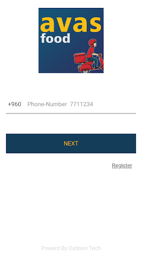 Android application AVAS Food Merchant screenshort
