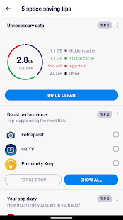 AVG Cleaner - ตัวล้างขยะหน่วยความจำและตัวเร่งแรม