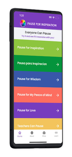 Pause For Inspiration Screen 2