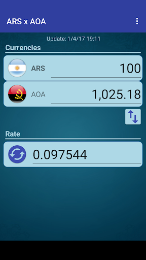 Android application Argent. Peso x Angolan Kwanza screenshort