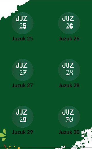 Android application alquran 30 juzuk screenshort