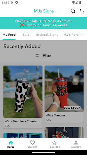 Android application MJs Signs screenshort