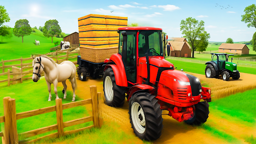 Farmer Tractor Farming Game 3D Screen 3