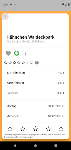 Grillhähnchen Standorte Screen 3