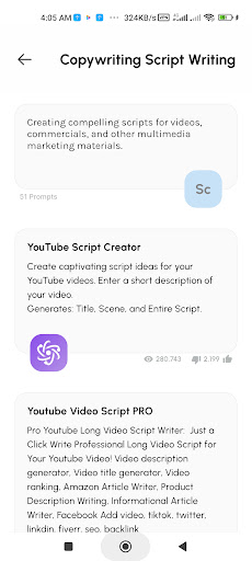 Think Chat: AI chatBot Screen 3
