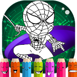 SuperHero Coloring Book icon