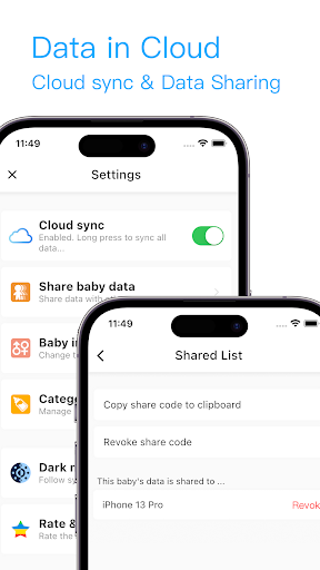 Screenshot of Baby Growth Recorder
