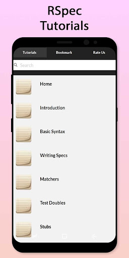 Android application Easy RSpec Tutorial screenshort