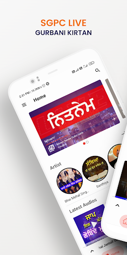 Android application SGPC Live kirtan screenshort
