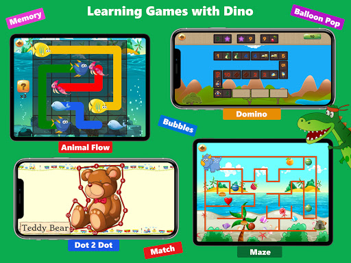 Screenshot of Dino Preschool Learning Games