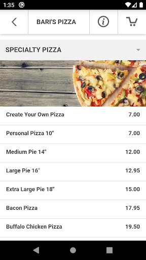 Baris Pizza Staten island Screen 3